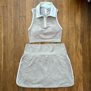 Aerie Offline Hole-in-One Top & Skort Set - Size Medium